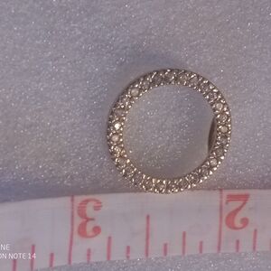 Elegant Silver-Tone Crystal Ring